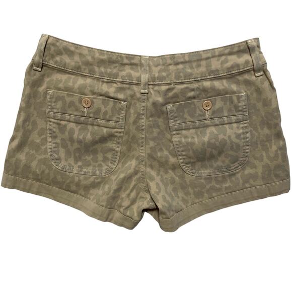 VTG Y2K 00's Bella Dahl Cheetah Leopard Print Micro Mini Shorts Size 27 - Picture 1 of 3